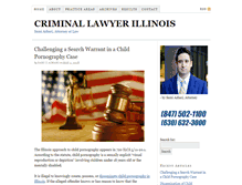 Tablet Screenshot of criminallawyerillinois.com